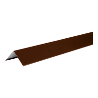 ТЕХНОНИКОЛЬ HAUBERK уголок металлический внешний, полиэстер, RAL 8017 коричневый, шт.
