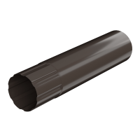 ТЕХНОНИКОЛЬ Металлическая водосточная система, труба d 90 мм, 3 м.п., тёмно-коричневый