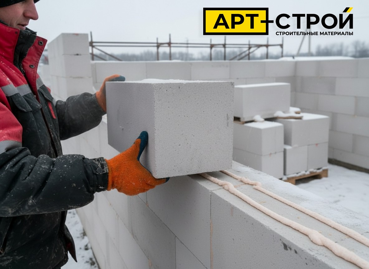 Строительство в холодный период — можно ли зимой класть газобетон 2