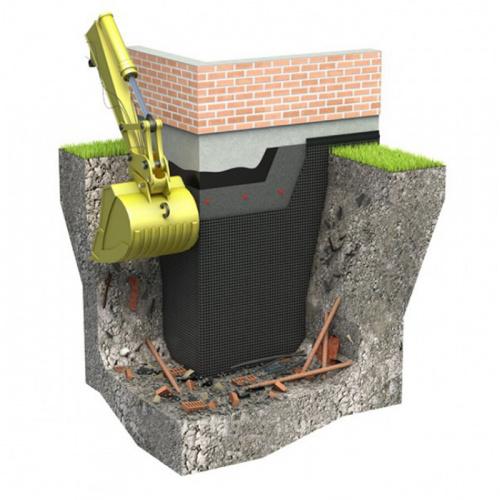 Профилированная мембрана TerraFix 450 2*20м (40м2)
