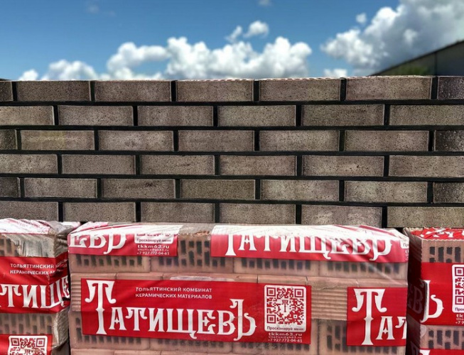 Лицевой кирпич 1 НФ пустотелый Базальт